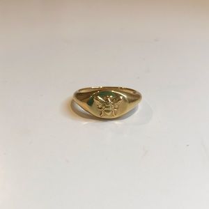 Honey mini signet pinky ring MEJURI